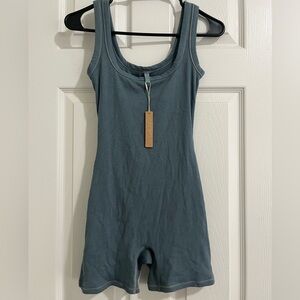 Skims Cotton Rib Onesie in Kyanite